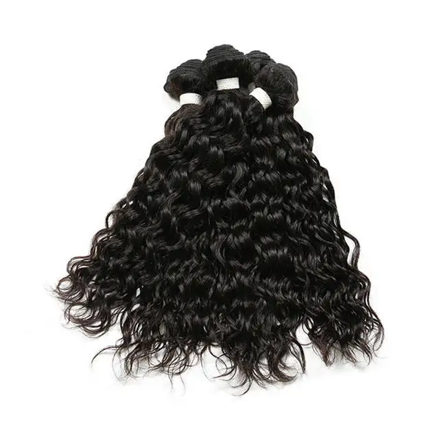 Wholesale Raw Cuticle Aligned Virgin Deep Wave Hair Vendor Natural Remy Virgin Raw Indian Temple Hair Bundles