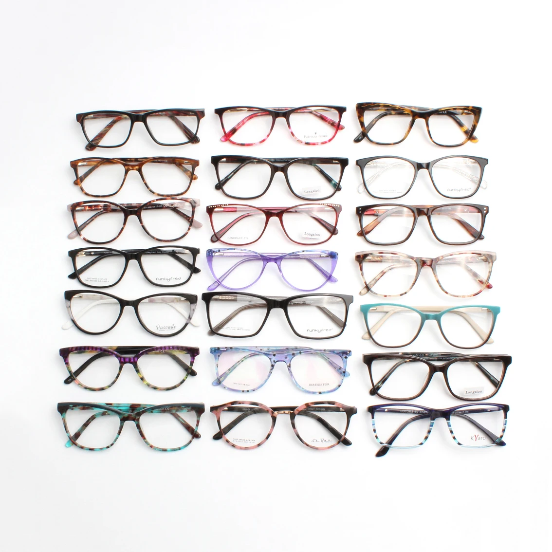 Assorted Ready Made Mixed Eyewear Stock Cheap Glasses Acetate Optical Eyeglasses Frames