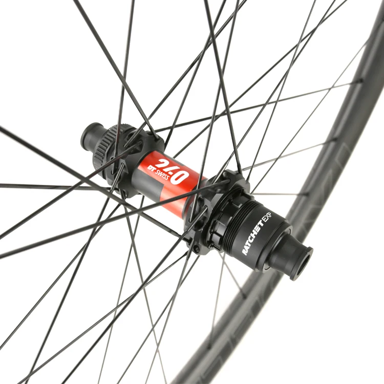  29er MTB Carbon Wheelset 32mm DT 240 Hub Sapim CX-Ray XC Race Hookless Asymmetric