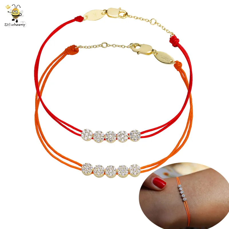 В НАЛИЧИИ стерлингового серебра 925 двухслойный красный пятиконечная звезда печенье с очаровательным цветочным принтом Браслет Комплект для девочек