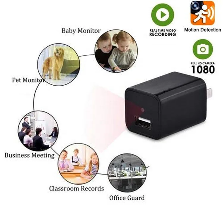 Скрытая шпионская мини-камера с беспроводным разъемом и USB-адаптером 4K Wi-Fi