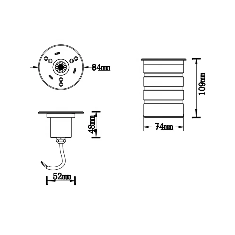 underwater ip68 led pool light 7W led swimming pool lamp stainless steel led pool lighting
