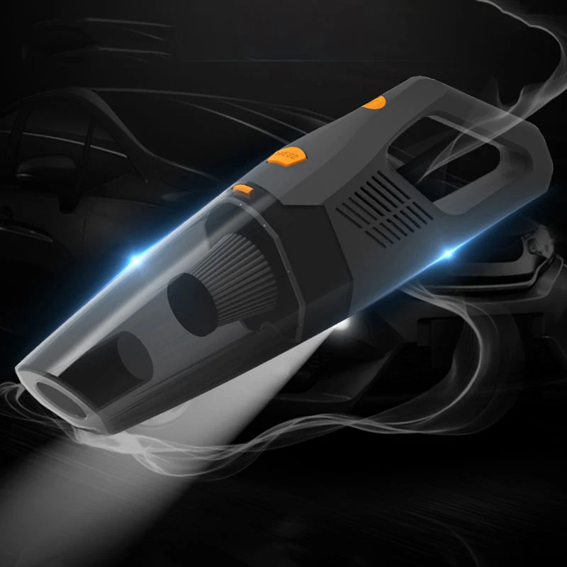 CARSUN 139803 Wholesale Black ABS  Wet and Dry Car Vacuum Cleaner Handheld 6kpa Powerful Suction Vacuum Cleaner