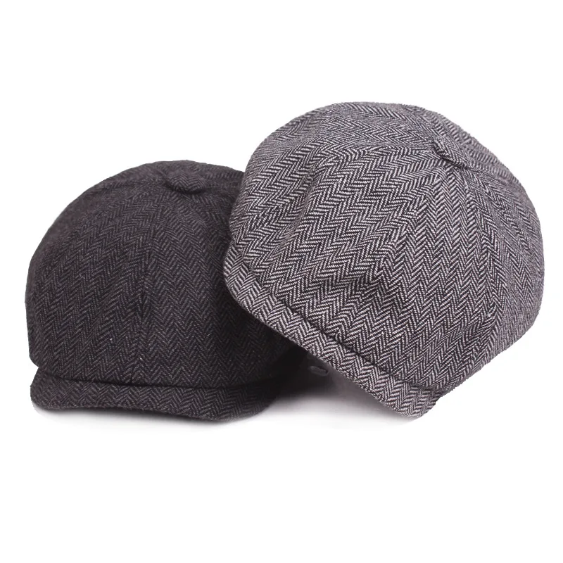 New Arrival French British Classic Vintage Plain Dyed Solid Color Short Eaves Vintage Berets Men Women