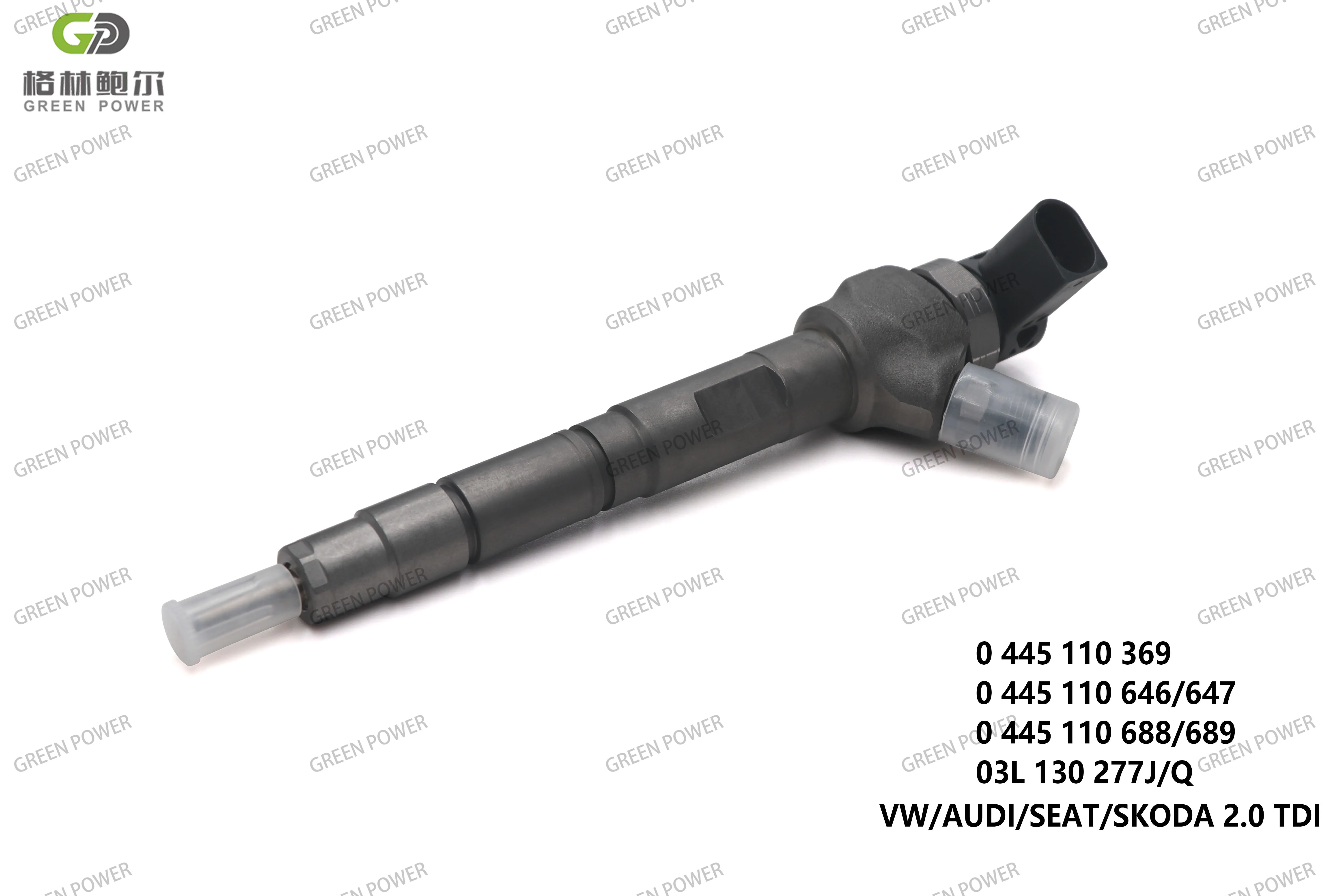 Green Power Diesel Fuel injector nozzles 0445 110 647/646/369 for  VM Amarok 2.0 Diesel engine assembly spare parts