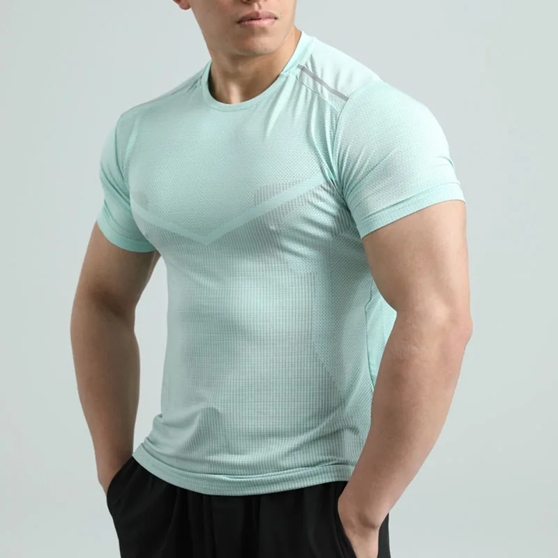 Oem Men Active Wear Gym Sports Running Tshirt Wholesale Athletic Clothes Manufacturer Small Orders Custom/
