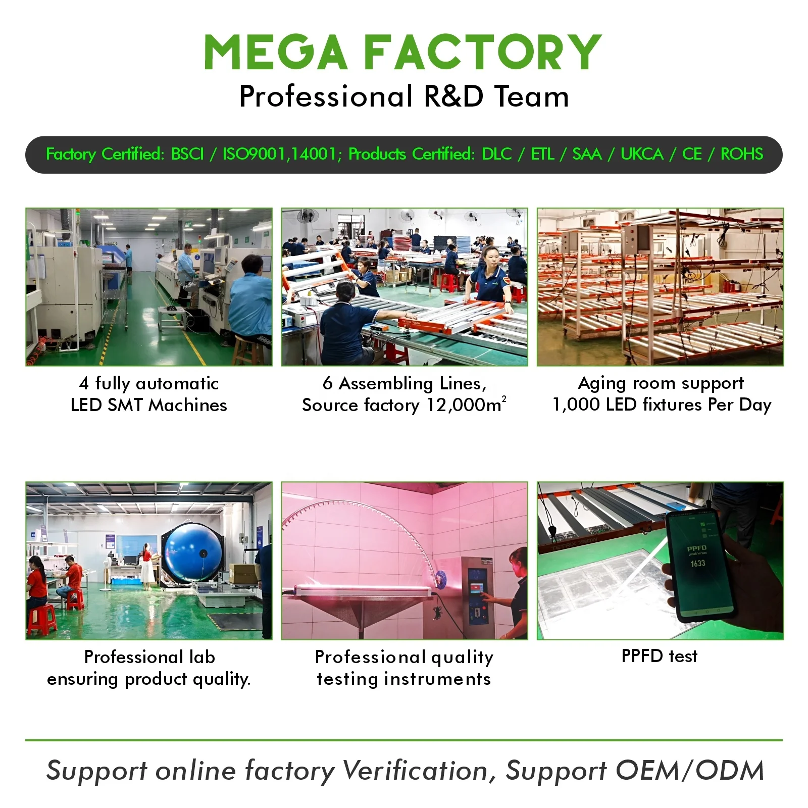 1000W+100W UV Full Spectrum LED Lights Build-in Driver Dual Spectrum BSCI Verified LED Grow Light