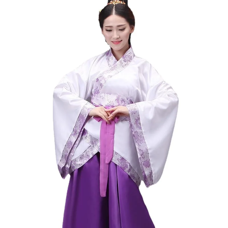 Chinese Robe Costume Girls Women Kimono China Traditional Vintage Ethnic Antique Dress Dance Costume Cosplay Hanfu set