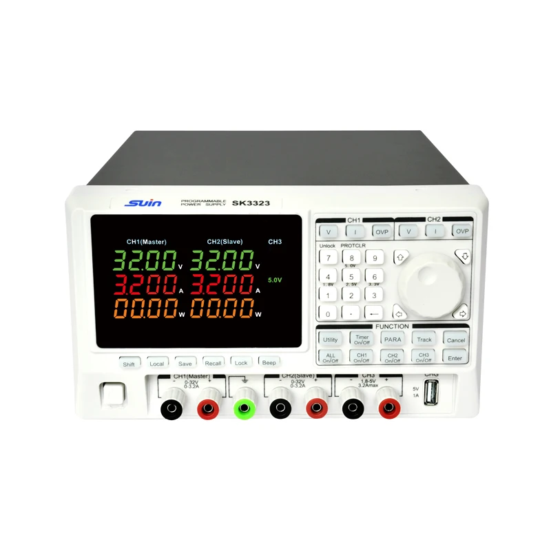 Three Outputs Sk3323/3325/3503 32V/50V high voltage programmable adjustable laboratory dc  lab power supply