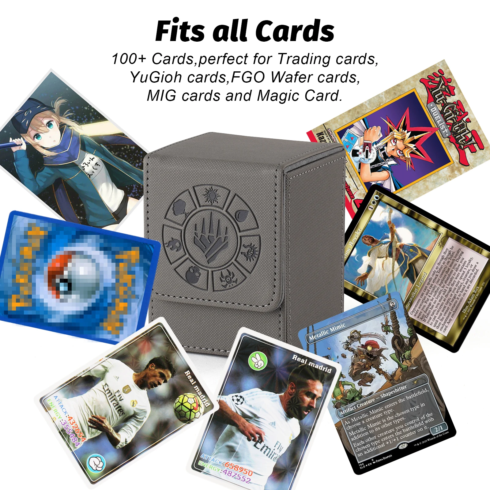 Wholesale Custom Game MTG Sports TCG Playing Trading Card PU Leather Deck Box game card box leather