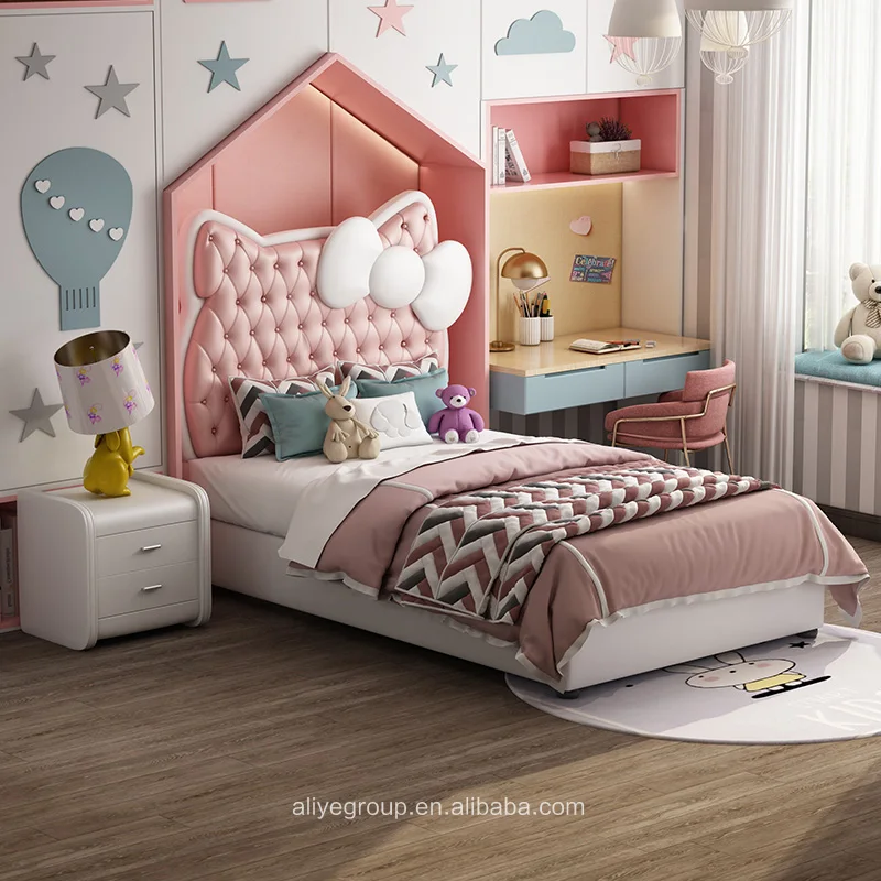 2020 Foshan factory good price children hello kitty bedroom furniture set
