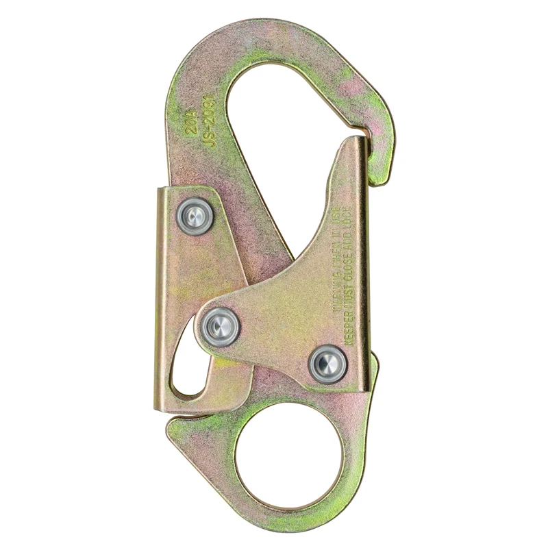 Jensan Safety Hook Steel Snap Hook for Construction Workers Fall Protection Custom High Quality 23KN 147*64.5mm EN362-2004 362g