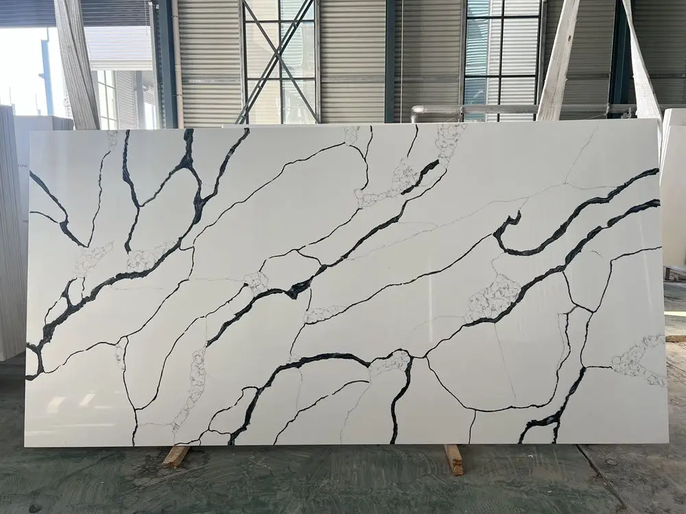 china wholesale  slab artificial stones translucent artificial quartz stone for kitchen counter top