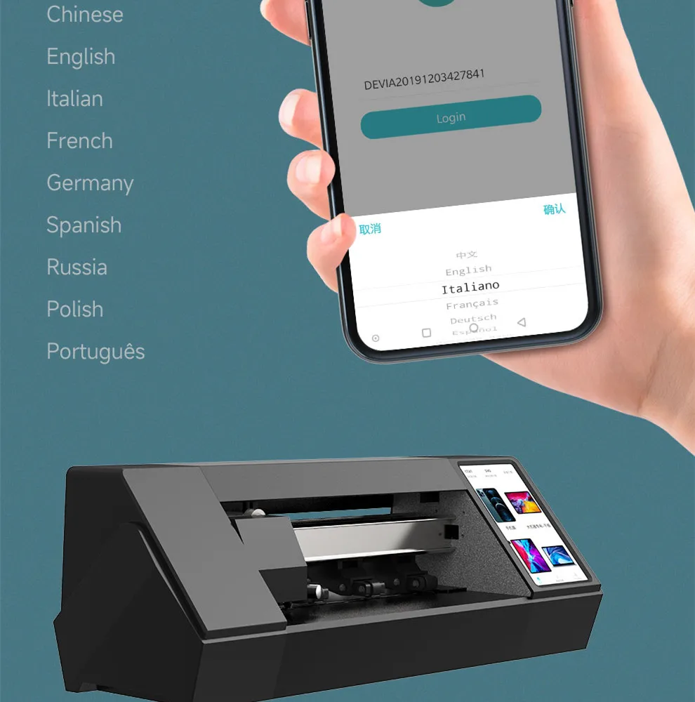 Devia Black Touch Screen 16 inch Should Hydrogel Machine Glass Cutting Machine Sticker Cutter Screen Protector Machine Cutter