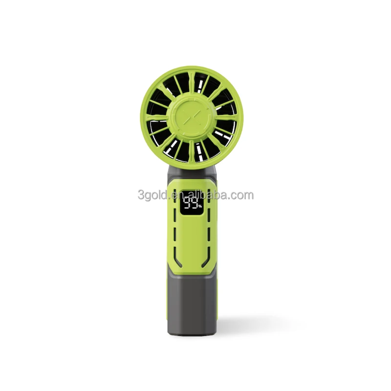 3GOLD Y16 6 Colors 100 Speed Mecha High Speed Strong Wind Hand-held Fan Mini Portable Usb Charging Long Battery Life Fan