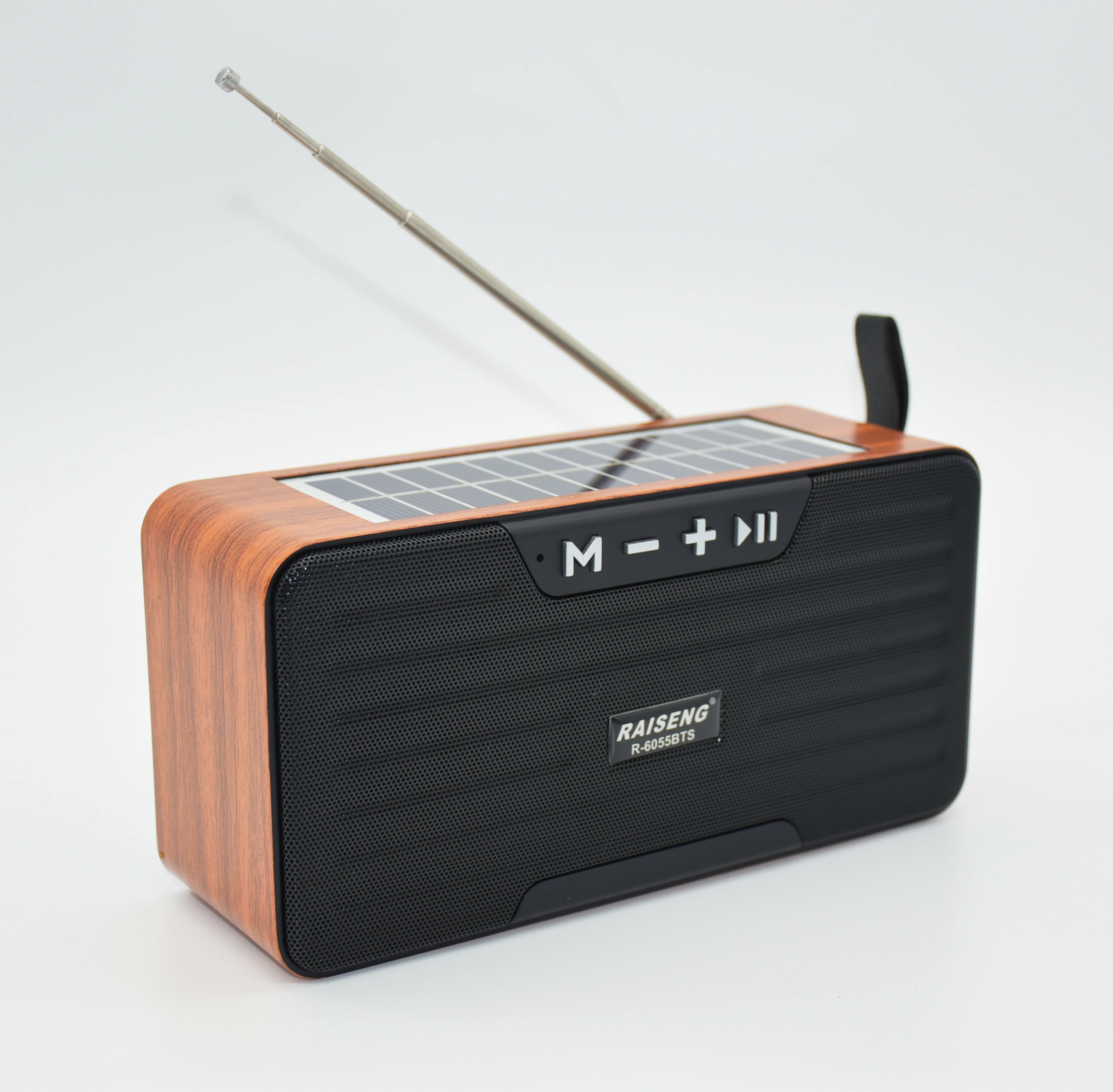 R-6055BTS Портативный BT Airplay, солнечный динамик, умный активный ресивер, бумбокс, динамик