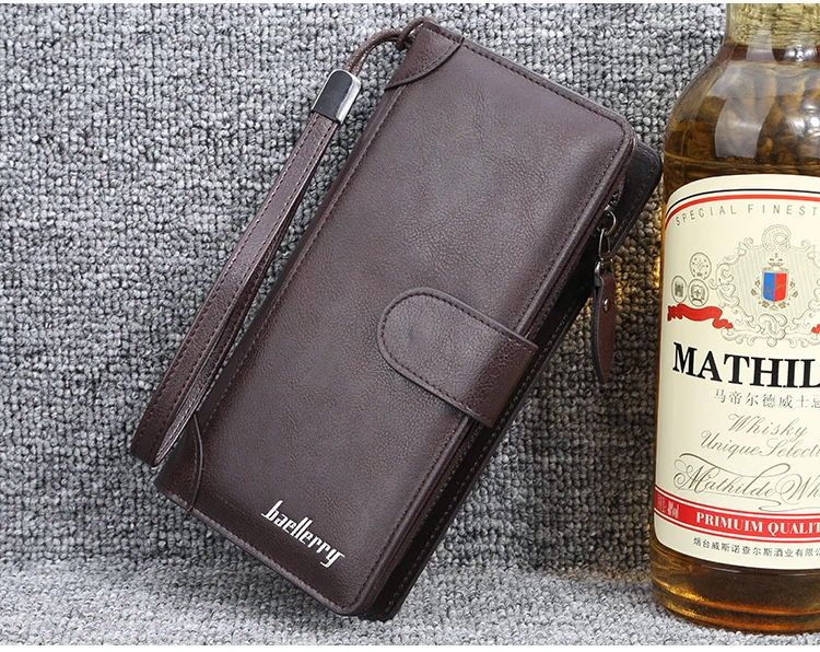 custom handmade china wholesale large thick fashion luxury minimalist men designer wallet low moq