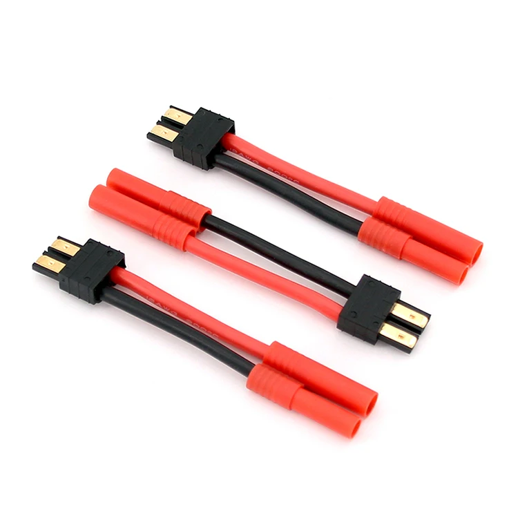 TRX Female Male to HXT 4mm Bullet Banana Plug Connector Cable With 12AWG Silicone Wire for RC Parts