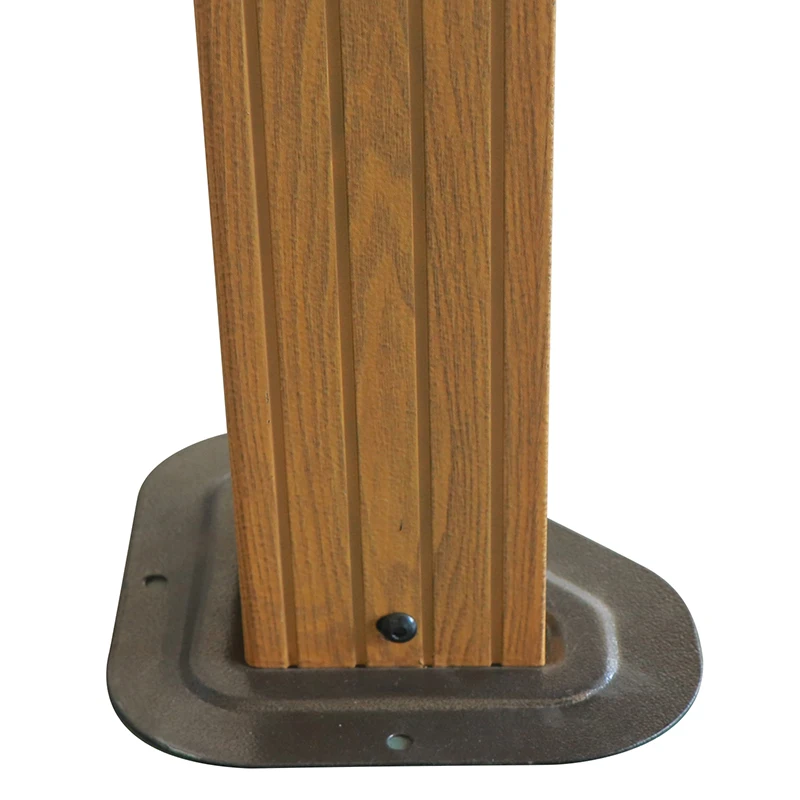 10x12ft USA Available In Stock Permanent Canopy Dark Brown Double Roof Hardtop Gazebo With Mosquito Netting & Curtains