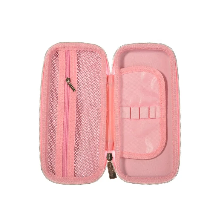 
Custom Large Capacity Student Stationery Bag EVA 3D Zipper Pencil Case for Girls Cute Cat Printing 