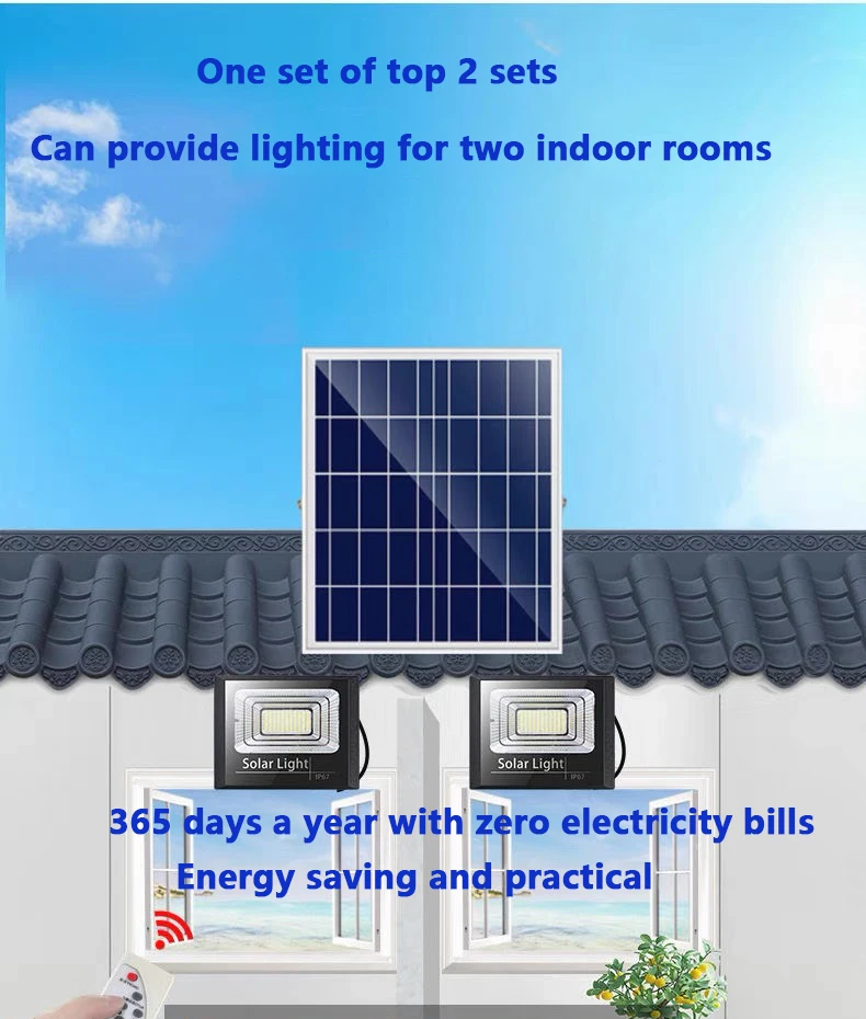 200W 400W 600W 800W 1000W Solar Flood Light Outdoor Waterproof LED Courtyard Landscape Light Outdoor Courtyard Light