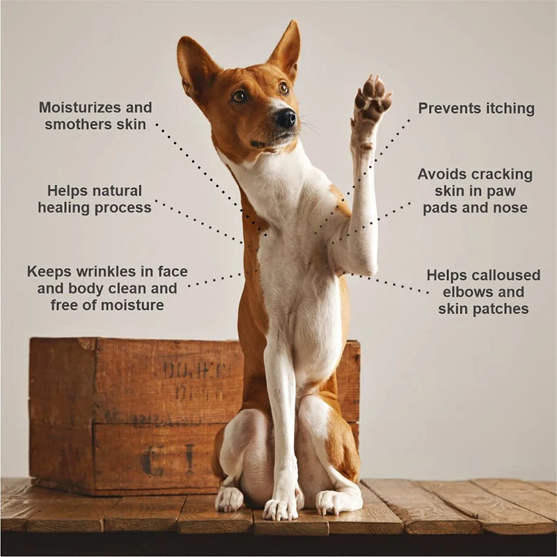 Private Label Dog Paw Balm Natural Dog Nose Heals Paw Wax Moisturizing Cracked Protectors Soothing Pad Lotion Pet Paw Balm