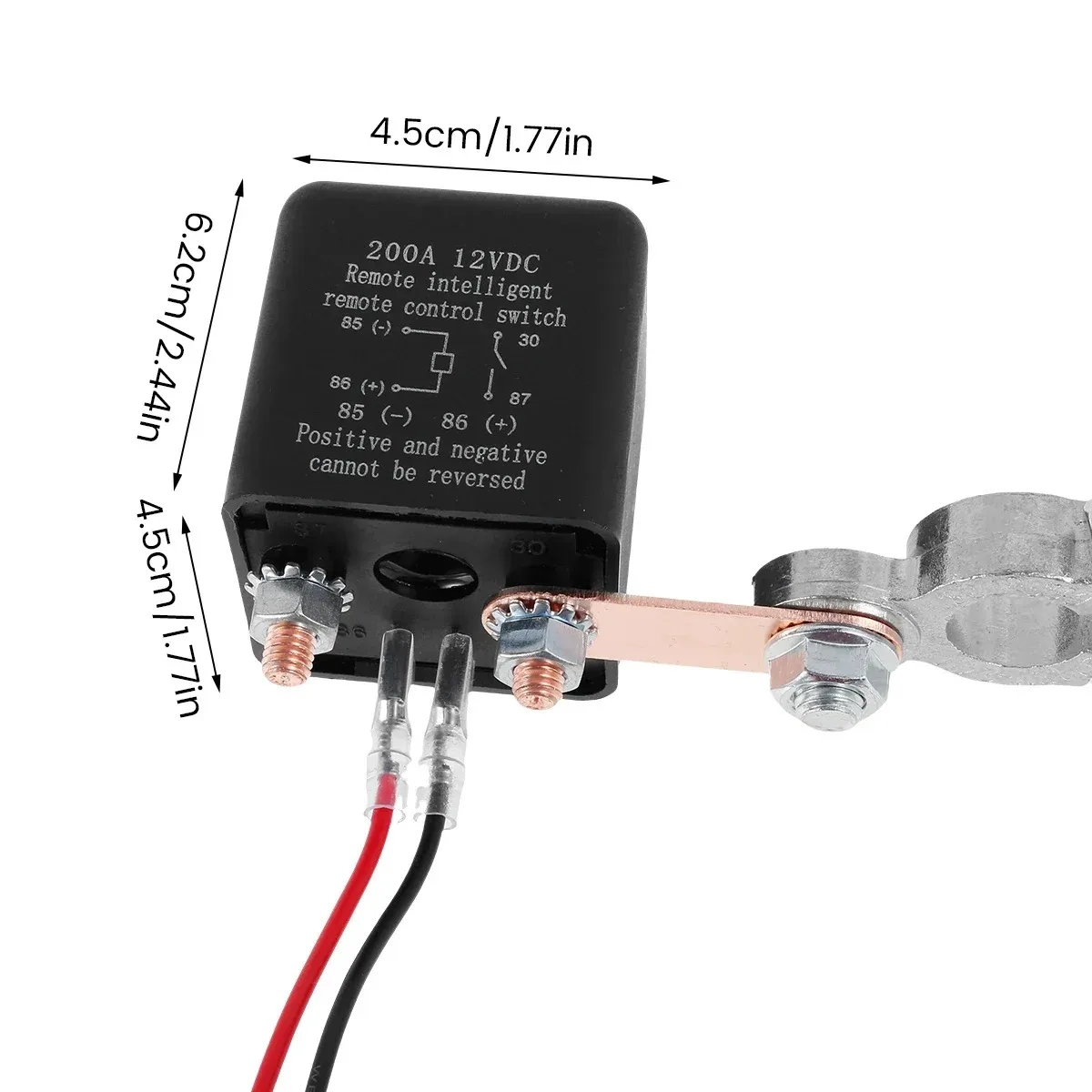 4 Pin Wireless Relay Car Automotive 12V 120A 200A  Car Kill Switch Anti-Theft with For Automotive Car Truck Motor Boat