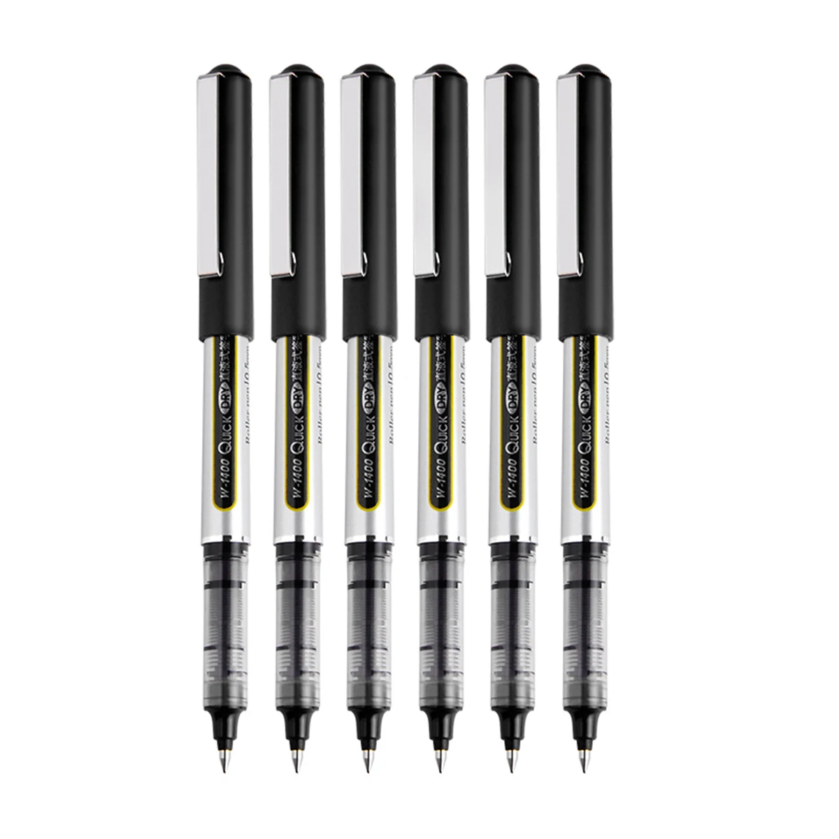 WQN Wholesale 0.5mm Gel Pens Straight Liquid Quick Drying Roller Pen in Office Signature Black Blue Red Ballpoint Pen Styles