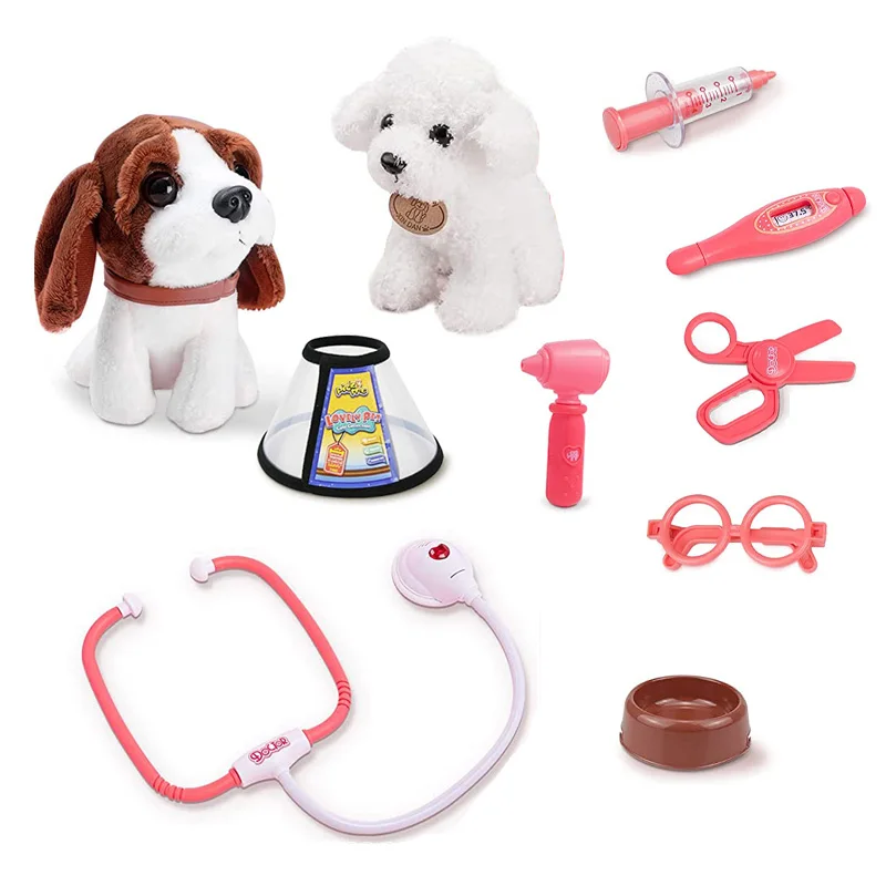 Puppy Pet Care Play Set Medical Nursing Table Toys Veterinarian Doctor Kit for Kids
