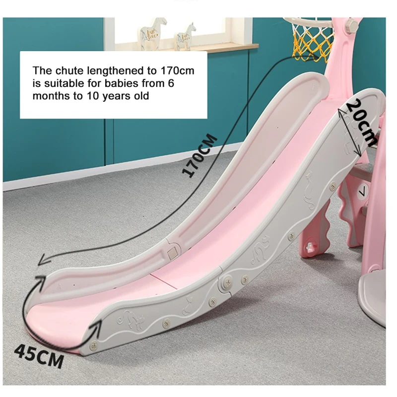 
Small Plastic Slide Kids Indoor Children Slide Swing Set 