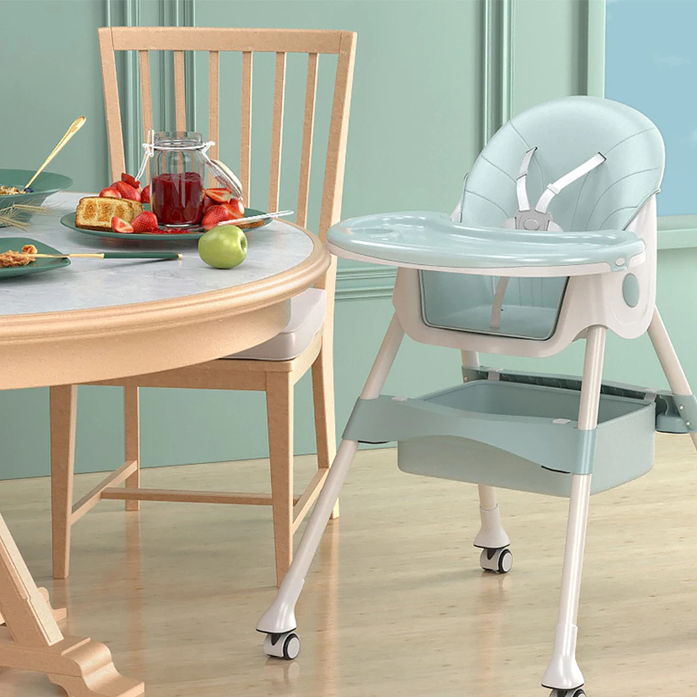 Portable highchair baby dining table and high chair feeding seat