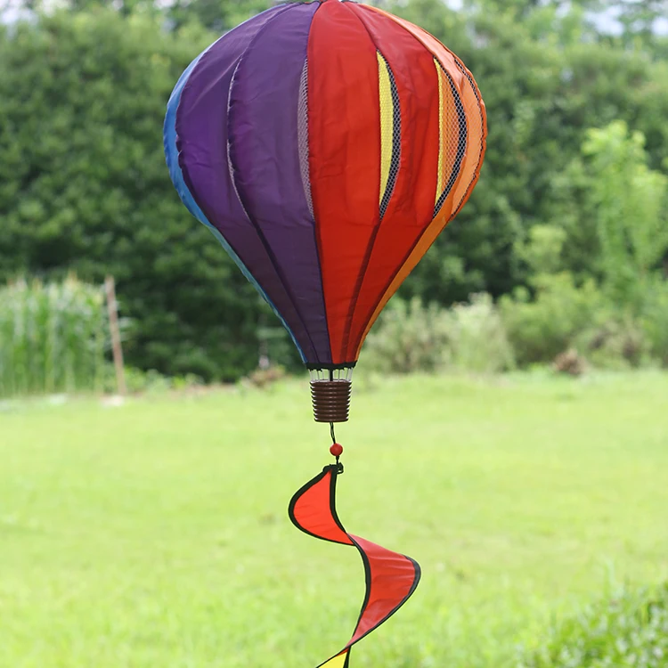 BAILING Colorful Hanging Hot Air Balloon Wind Spinner 3d Garden Decoration Windmill