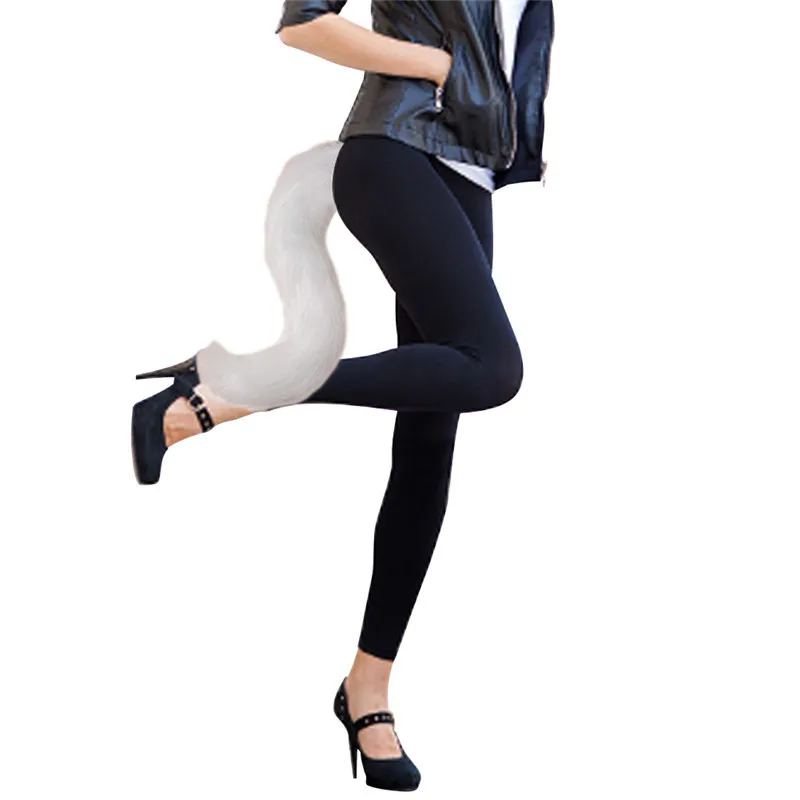 JSFUR Faux Fur Tail for Cosplay Halloween Party Costume