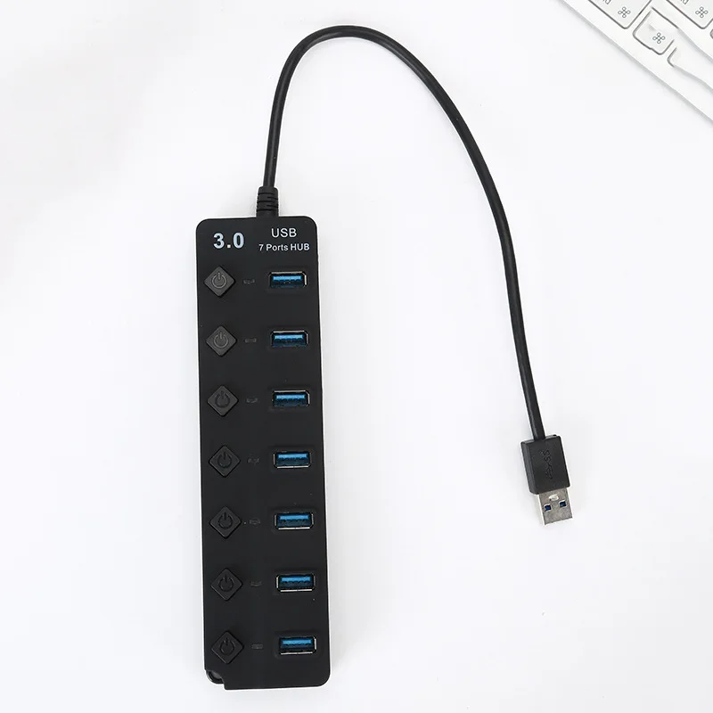  USB-концентратор версии 3 0 (7 USB-портов) и совместим с мышью/клавиатурой/жестким
