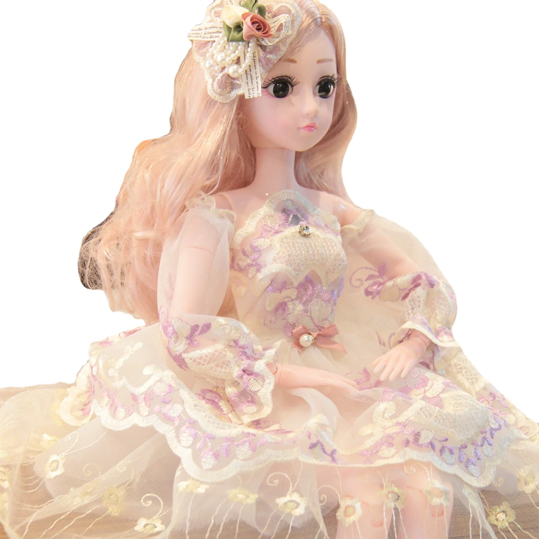 60 cm cheap price Custom BJD Doll wholesale baby dolls Fashion Princess Clothes Suit  Girl Gift Toy Princess Doll