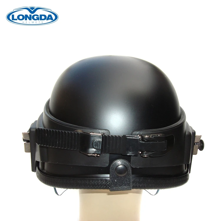 Military crashworthy riot bulletproof control helmet with face visor