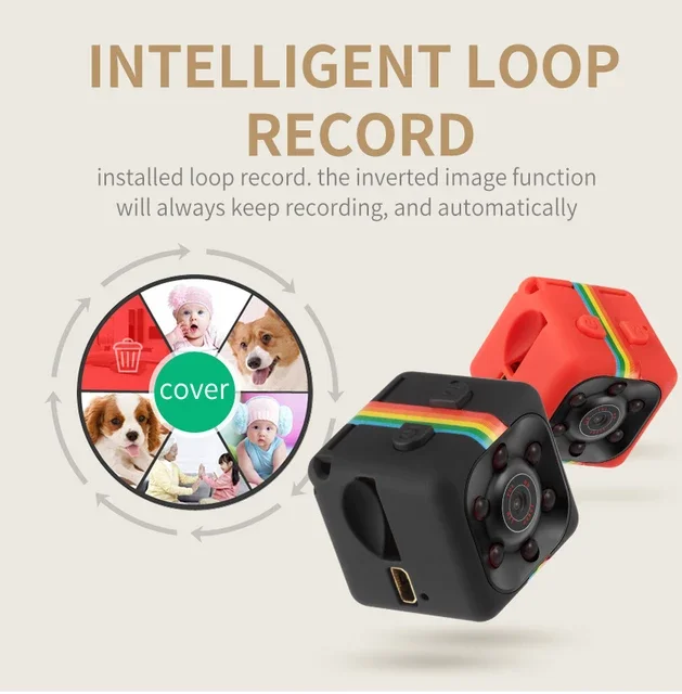 1080p Smart Small Home Infrared Night Vision Hidden Spy Ip Motion Detection Micro Wireless Security Cctv Dv SQ11 Mini Camera