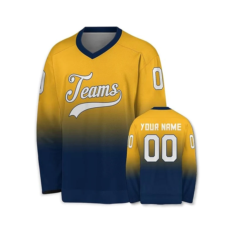 Custom Manufacturer Polyester Lacrosse Jersey Oversized Lightweight Fashion Sublimation Breathable Custom Ice Hockey Jersey