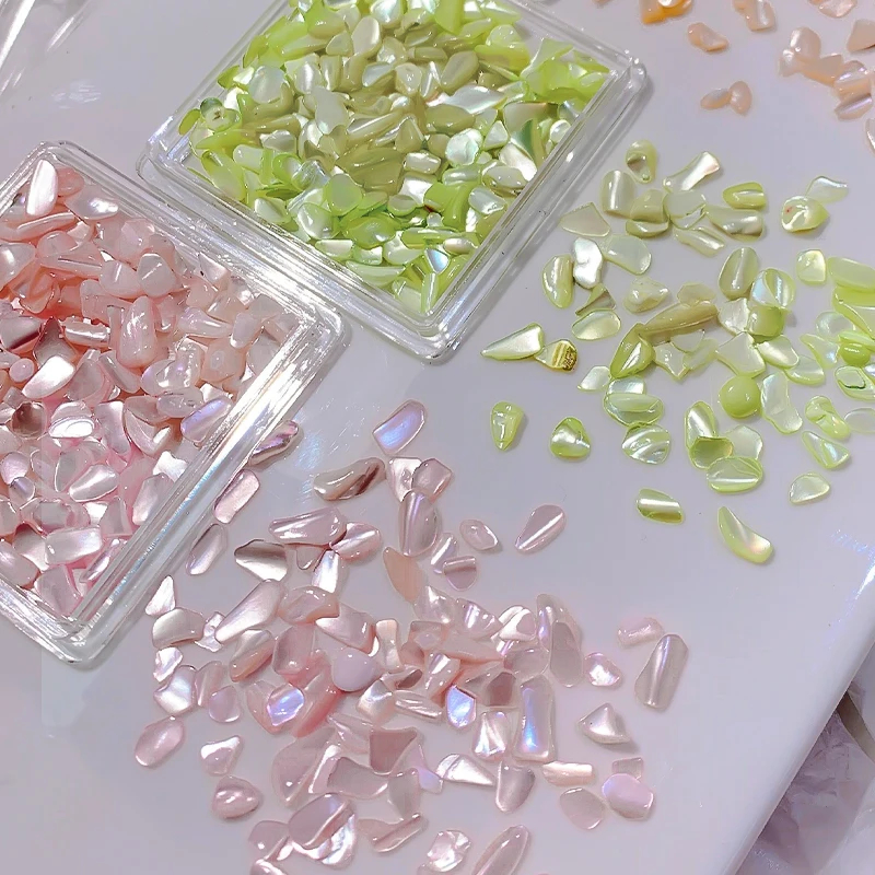 High Quality Shell Fragment for Nail Art Accessories Mother of Pearl Crafts Crushed Abalone Shell Sheet Chips