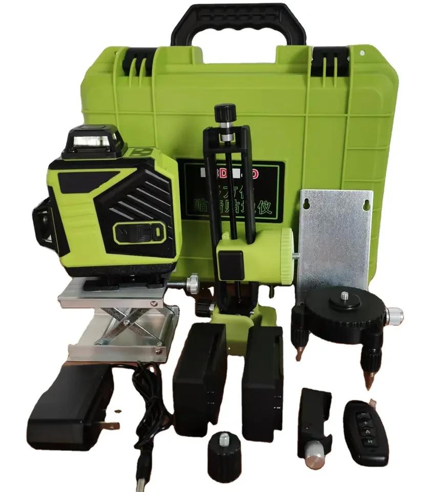 Laser 12/16 Lines 3/4D Laser Level Self-Leveling 360 Horizontal And Vertical Cross Super Powerful Green Laser Level