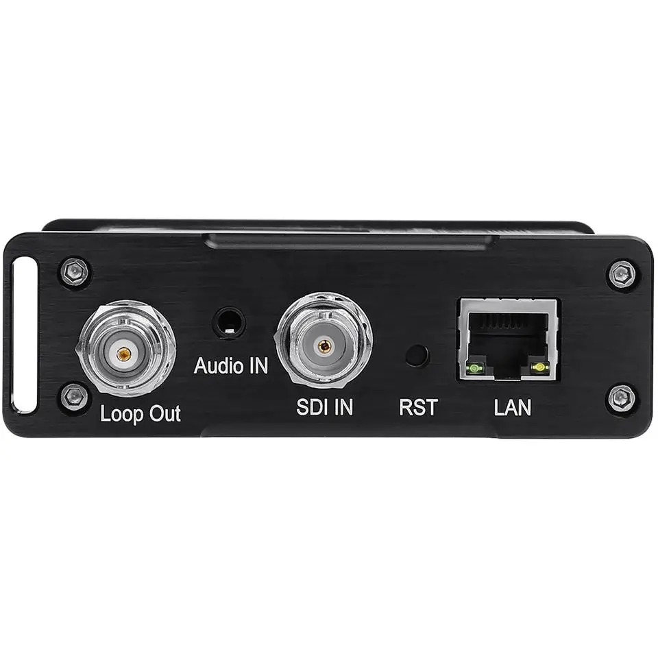 Unisheen HEVC H.265 H.264 SD HD 3G SDI to IP Live Streaming Video Encoder SRT RTMP m3u8 Broadcast Streamer with Display