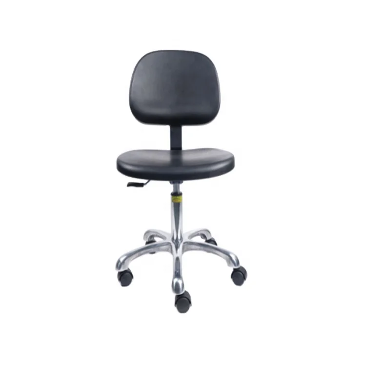 Clean Room Laboratory Pu Adjustable Rotating Laboratory Anti-static  Electric  Chair Lab Chair Pu Leather