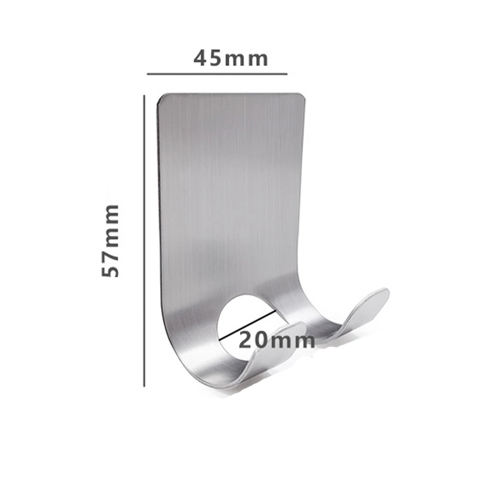 Cheap Price 304 Heavy Duty Razor Holder Stainless Steel Waterproof Hanging Wall Adhesive Hooks for Bathroom