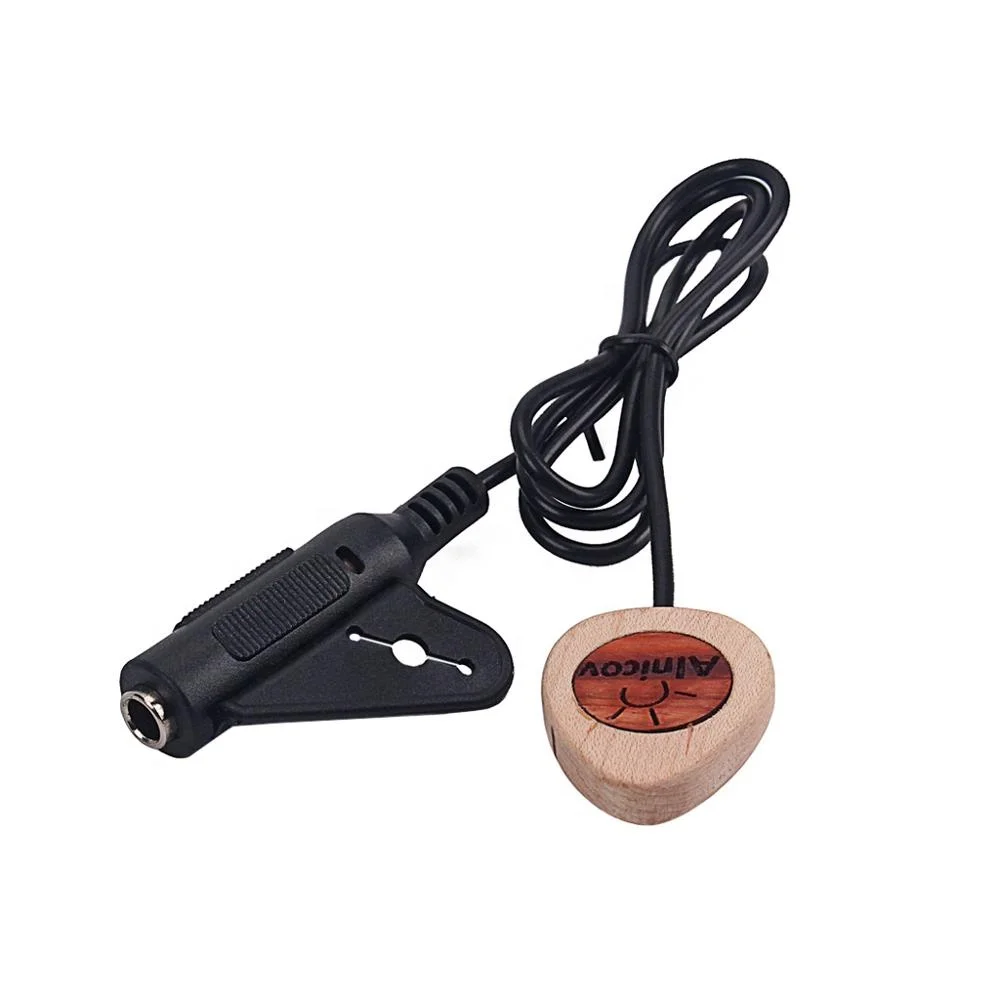 GMB628  wood  Piezo Contact Microphone  Guitar Violin Banjo Mandolin Ukulel Guitar Accessories Pickup