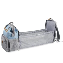 Stylish Utility Mummy Diaper Backpack For Outdoor Baby Diaper Backpacks With Changing Station