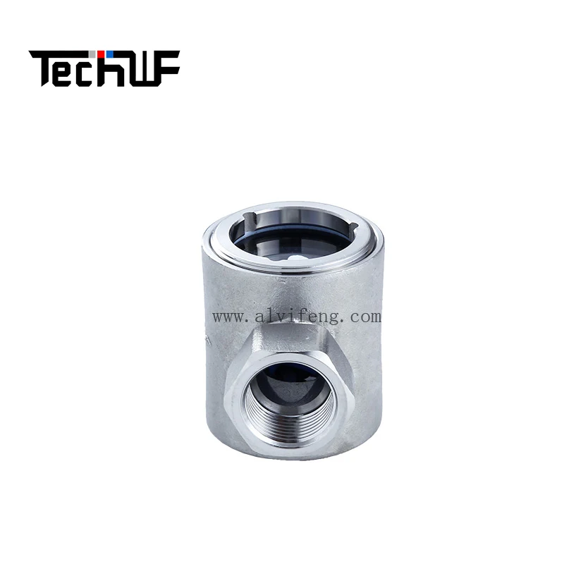 New Arrivals Threaded End Visible Glass Center Impeller Biological Indicator for Steam Water Flow Indicator