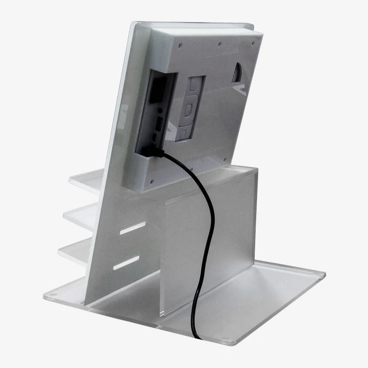 Design acrylic eyewear display with LCD screen led sunglasses display rack for glasses store