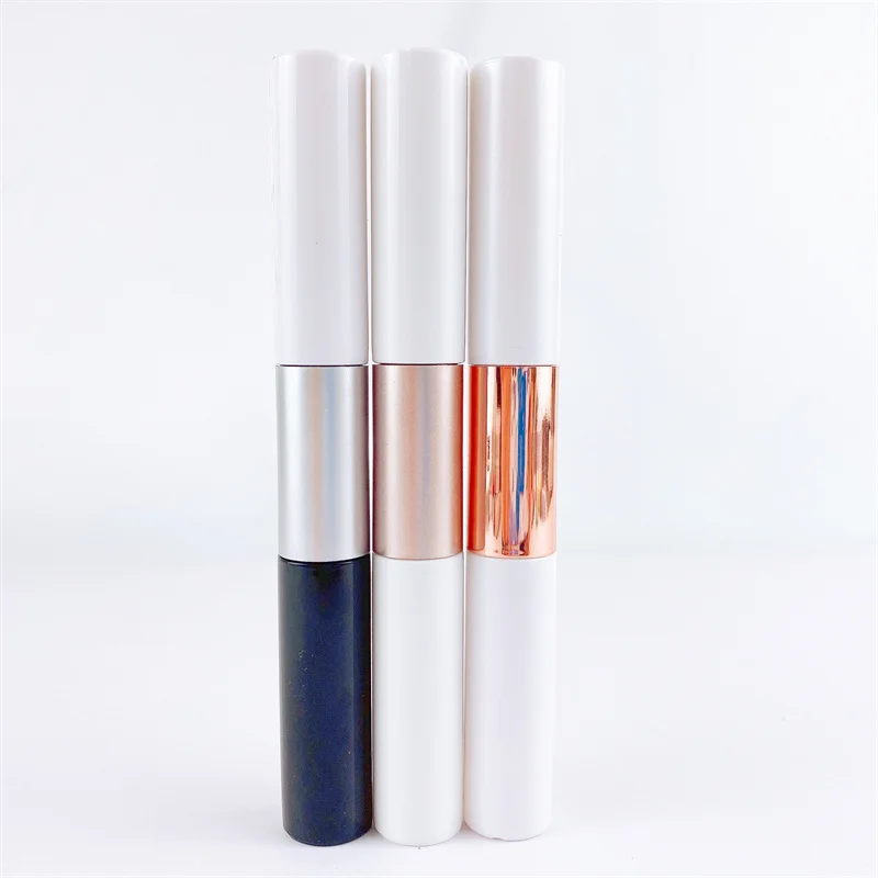 5ml*2 In 1 Liquid Cosmetics Eyeliner Lip gloss Tube Double End Eyelash Sealant Two Ends Adhere Lash Glue Mascara Remover Tube