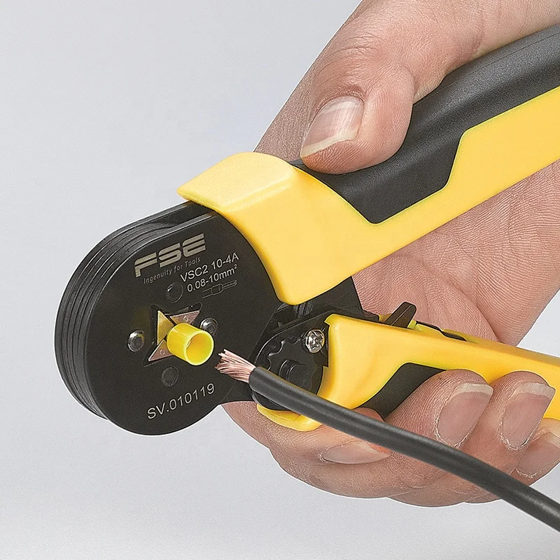 VSC2 10-4A high quality hand insulated terminal crimping pliers Mini-type Self-adjustable  Crimping Plier, 0.08-10mm2