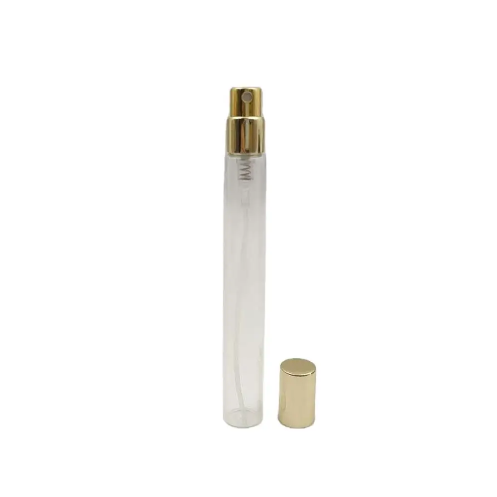 Custom Design Travel Pocket Portable Mini Refillable Empty 10ml Clear Glass Perfume Pen Spray Bottle With Fine Mist Sprayer